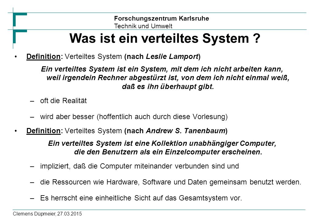 · Variablen gehören zu den